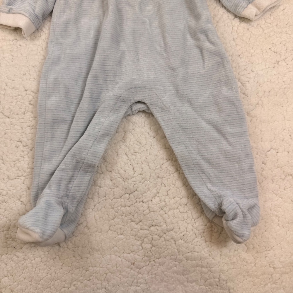 Janie and Jack Baby Boy Striped Knit One Piece 3-6M - Picture 3 of 5